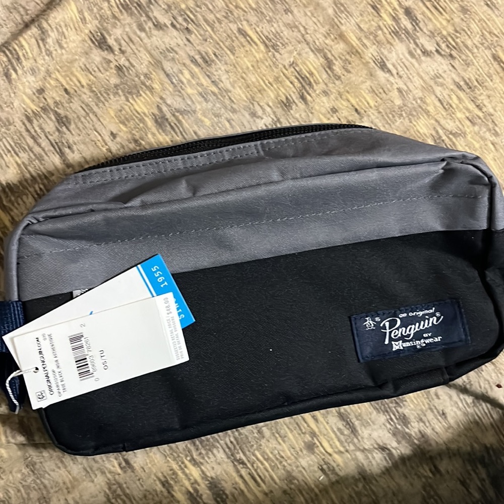 NEW Original Penguin black/noir travel bag retro
